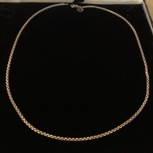 David Yurman 18” Box Chain Necklace